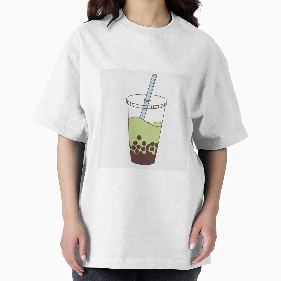 Cool Matcha Boba Milk Tea Bubble Tea by greenteakitty T-Shirts, Hoodie, Sweatshirt | BlankRebels.com (Image 2)