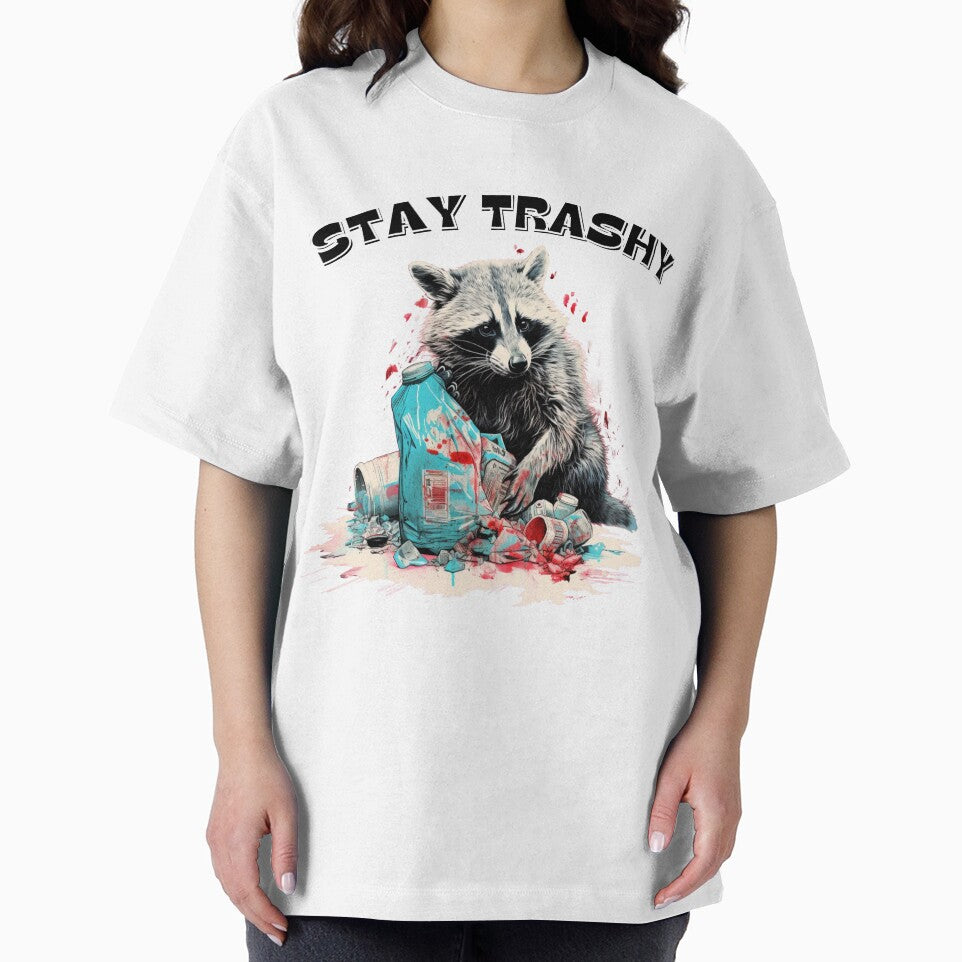 Raccoon - stay trashy by GalaxyExplorers T-Shirts, Hoodie, Sweatshirt | BlankRebels.com (Image 2)