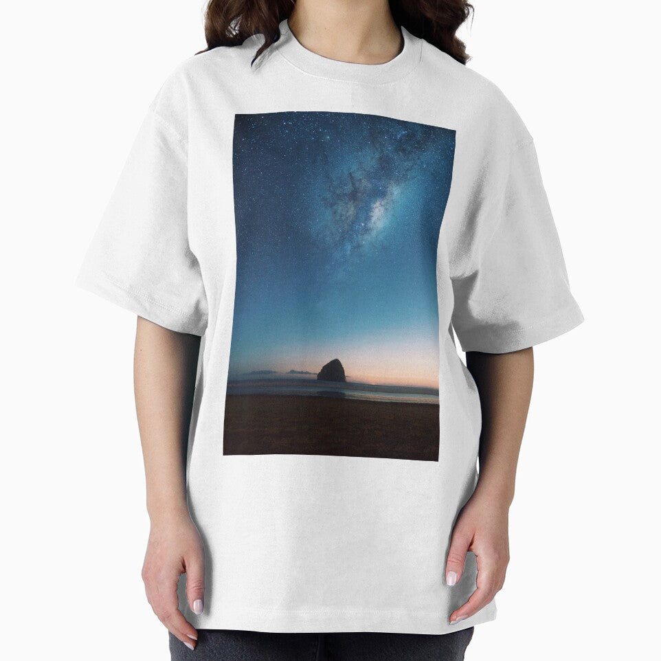 Blue Glittering Beach Star Galaxy by newburyboutique T-Shirts, Hoodie, Sweatshirt | BlankRebels.com (Image 2)