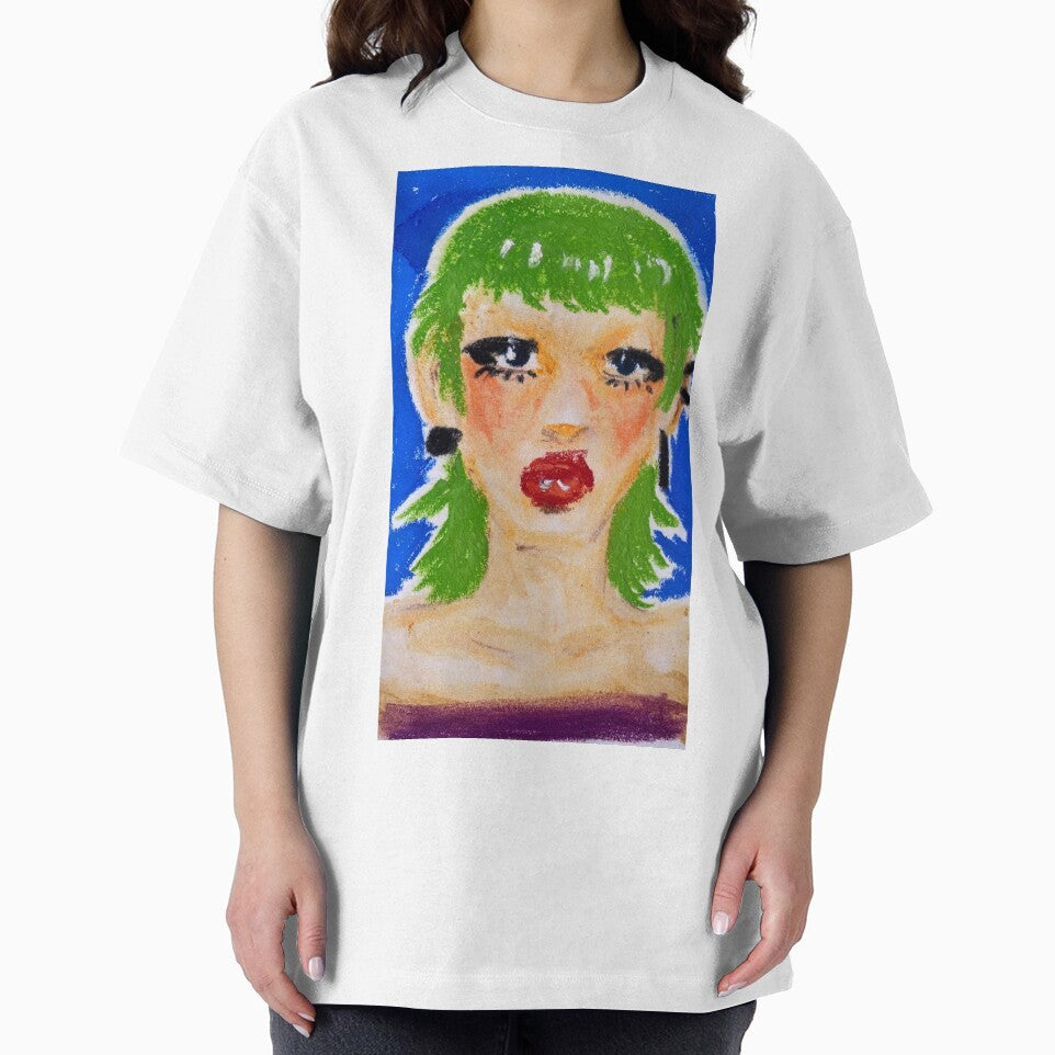 green hair girl by nudle-soup T-Shirts, Hoodie, Sweatshirt | BlankRebels.com (Image 2)