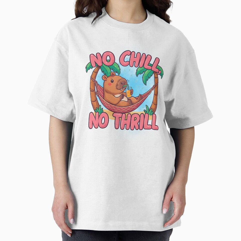 Chill Capybara Hammock Sticker – No Chill No Thrill by munizz T-Shirts, Hoodie, Sweatshirt | BlankRebels.com (Image 2)