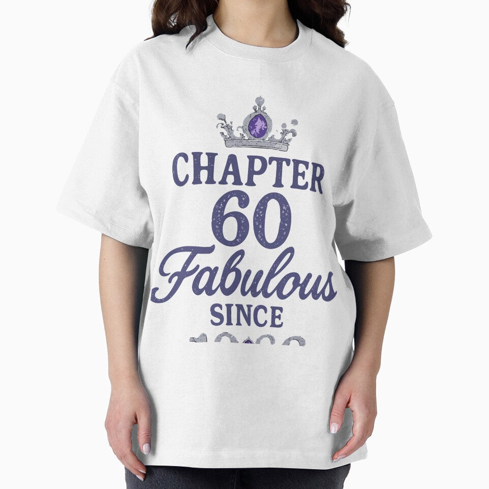 Chapter 60 Fabulous Since 1966 Sixtieth Birthday Woman 1966 Milestone Celebration by TeeSpectrume T-Shirts,... (Image 2)
