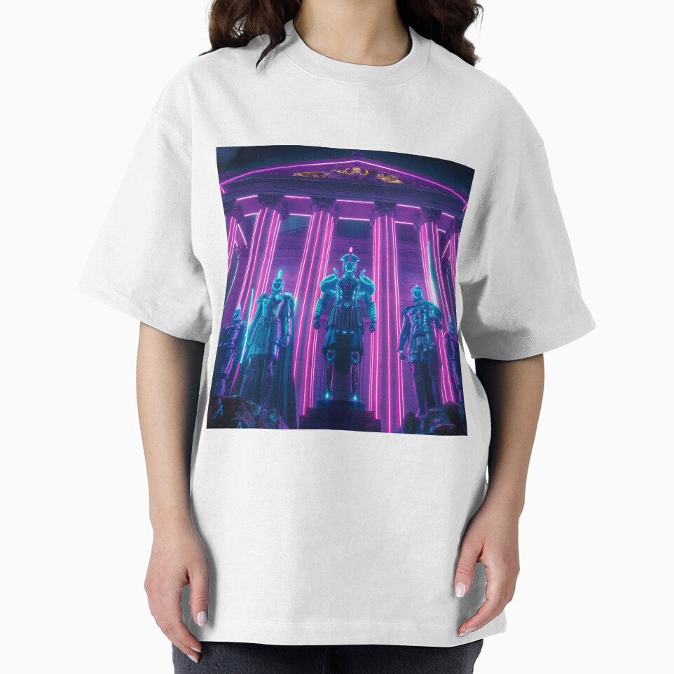 Neon Pantheon with Vaporwave Warrior Gods by deepglitchart T-Shirts, Hoodie, Sweatshirt | BlankRebels.com (Image 2)