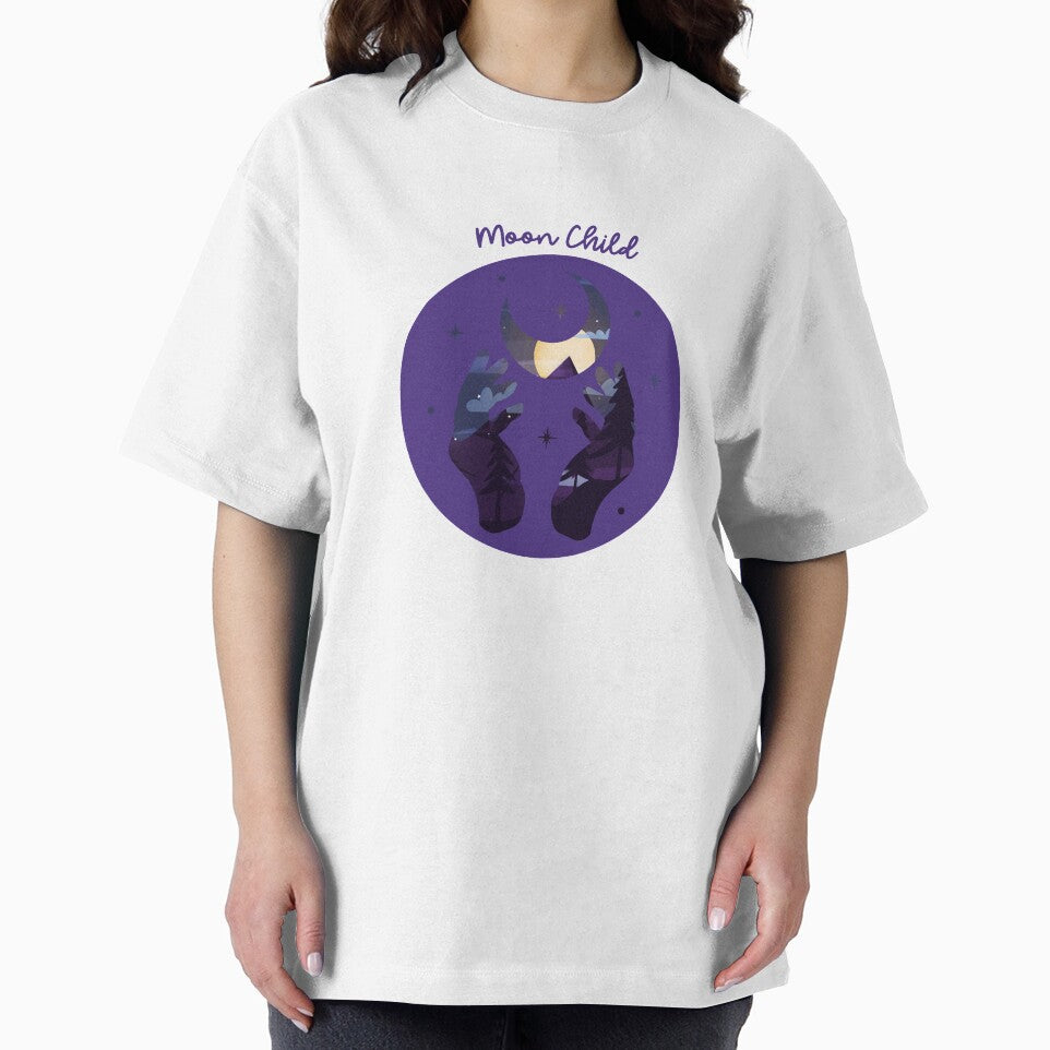 Moon Child Royal Purple Cosmic Hands by LadyZodiac T-Shirts, Hoodie, Sweatshirt | BlankRebels.com (Image 2)