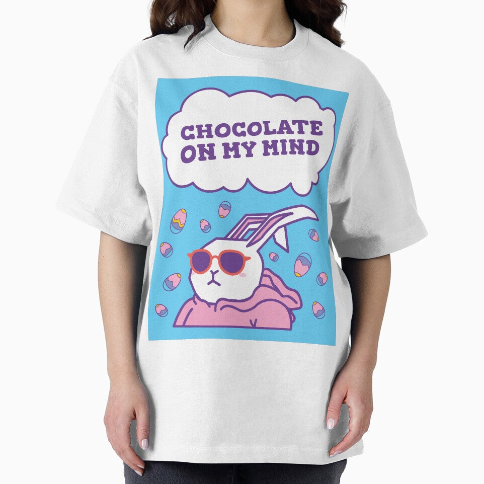 Chocolate on my Mind Easter Bunny design by boopsblunt T-Shirts, Hoodie, Sweatshirt | BlankRebels.com (Image 2)