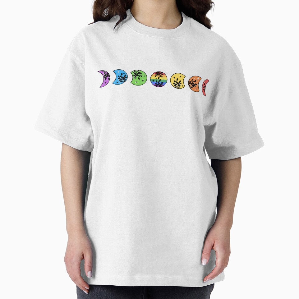 Rainbow Pride Moon Phases by LunaAndRosa T-Shirts, Hoodie, Sweatshirt | BlankRebels.com (Image 2)