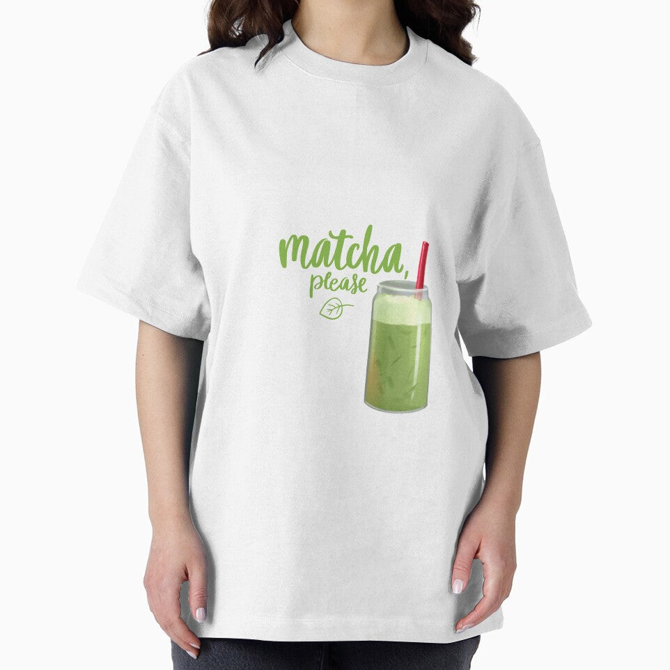 Matcha Please – Cute Green Tea Quote Drink Design by Dialesm T-Shirts, Hoodie, Sweatshirt | BlankRebels.com (Image 2)