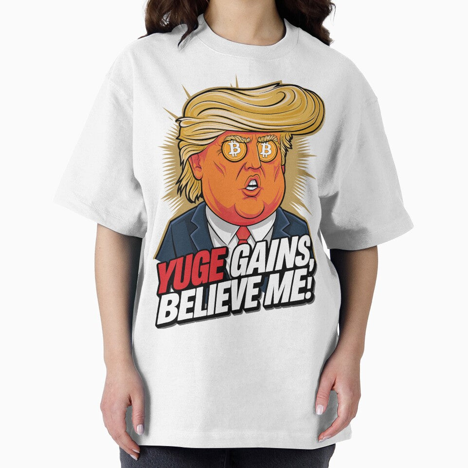YUGE Gains Believe Me! – Trump Bitcoin Meme Art by BeamiCreations T-Shirts, Hoodie, Sweatshirt | BlankRebels.com (Image 2)