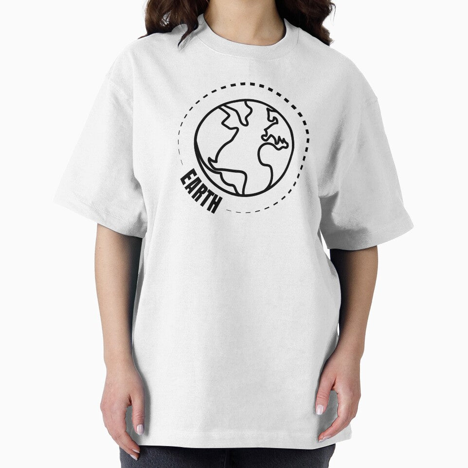 Planet Earth (BLACK DESIGN) by EleannaInSpace T-Shirts, Hoodie, Sweatshirt | BlankRebels.com (Image 2)
