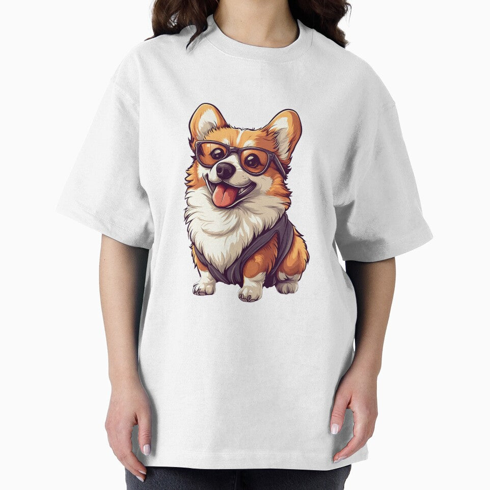 Cute Pembroke Welsh Corgi Dog Wearing Glasses by NanarodsDesign T-Shirts, Hoodie, Sweatshirt | BlankRebels.com (Image 2)