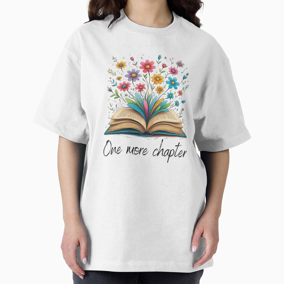 One more chapter book design colourful flowers by InkGlow T-Shirts, Hoodie, Sweatshirt | BlankRebels.com (Image 2)