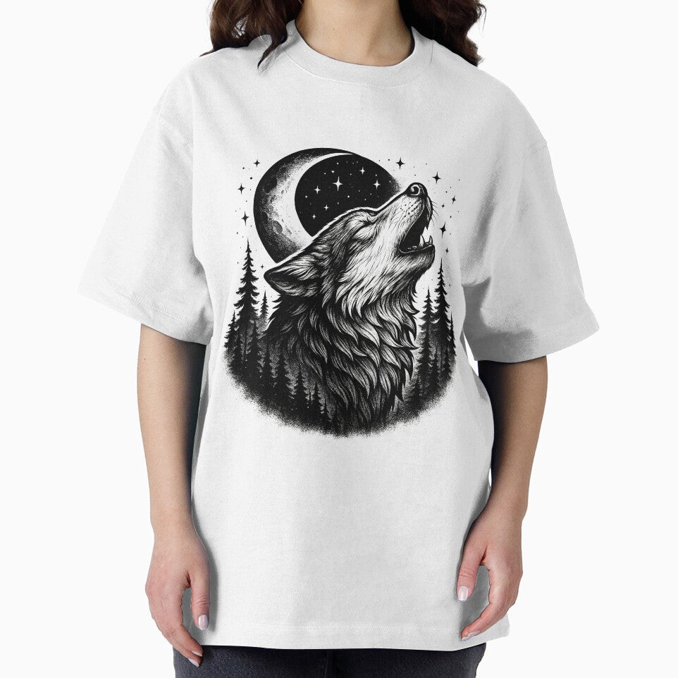 Lunar Howl: The Spirit of the Wild by kuka7466 T-Shirts, Hoodie, Sweatshirt | BlankRebels.com (Image 2)