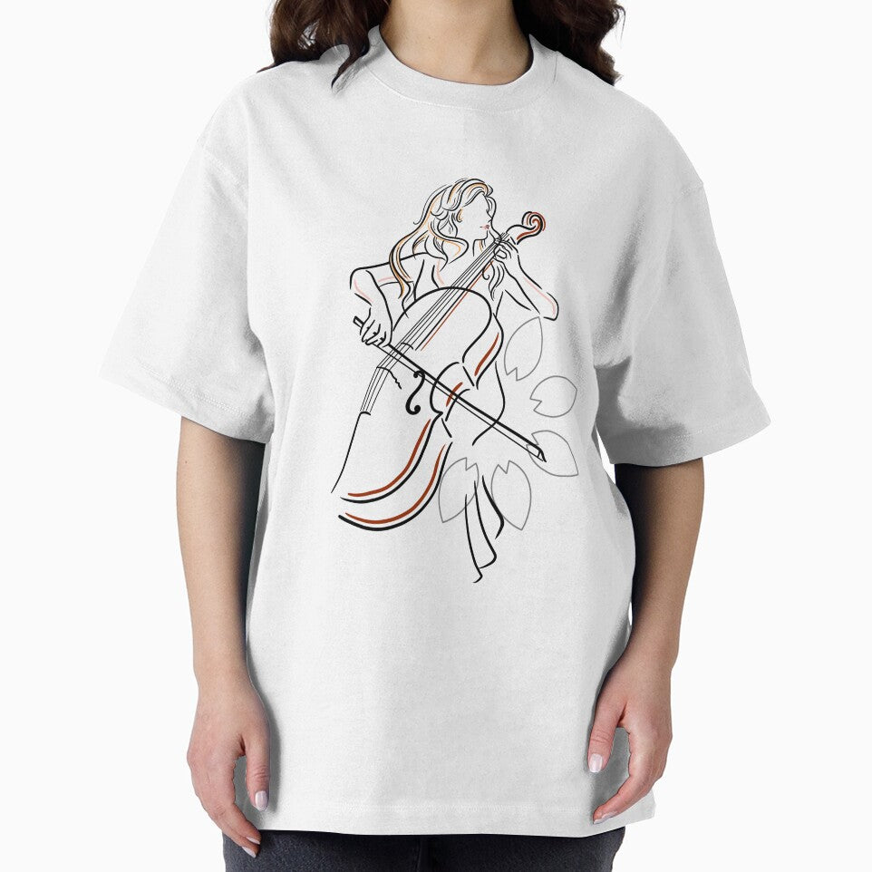 The Line of Music: Cellist by Kate Hyunsu Cho T-Shirts, Hoodie, Sweatshirt | BlankRebels.com (Image 2)