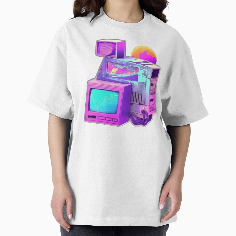 Vaporwave Space Pc Synthetic Cubism T-Shirts, Hoodie, Sweatshirt