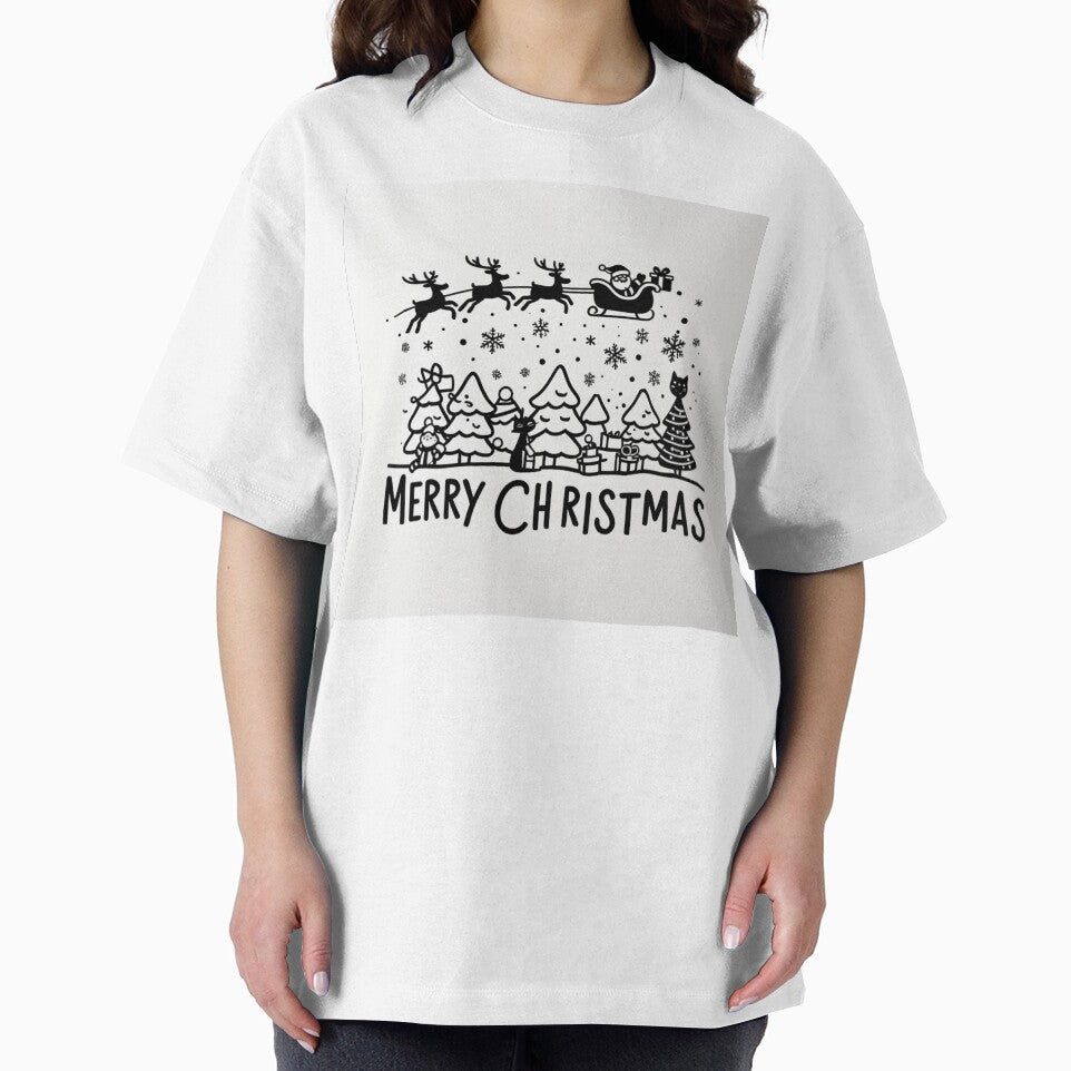 001 Merry Christmas in Black And White by Alexis Art Collection T-Shirts, Hoodie, Sweatshirt | BlankRebels.com (Image 2)