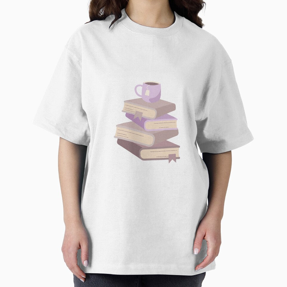 Violet Book Stack by lollydesigned T-Shirts, Hoodie, Sweatshirt | BlankRebels.com (Image 2)