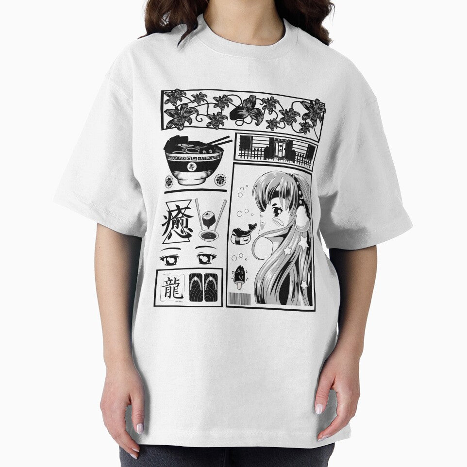 Japanese Anime Mix Vaporwave Aesthetic Japan Classic by vibeno1 T-Shirts, Hoodie, Sweatshirt | BlankRebels.com (Image 2)