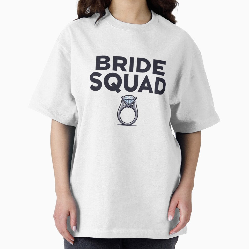 Bride Squad With Elegant Engagement Ring by JunelOfficial T-Shirts, Hoodie, Sweatshirt | BlankRebels.com (Image 2)