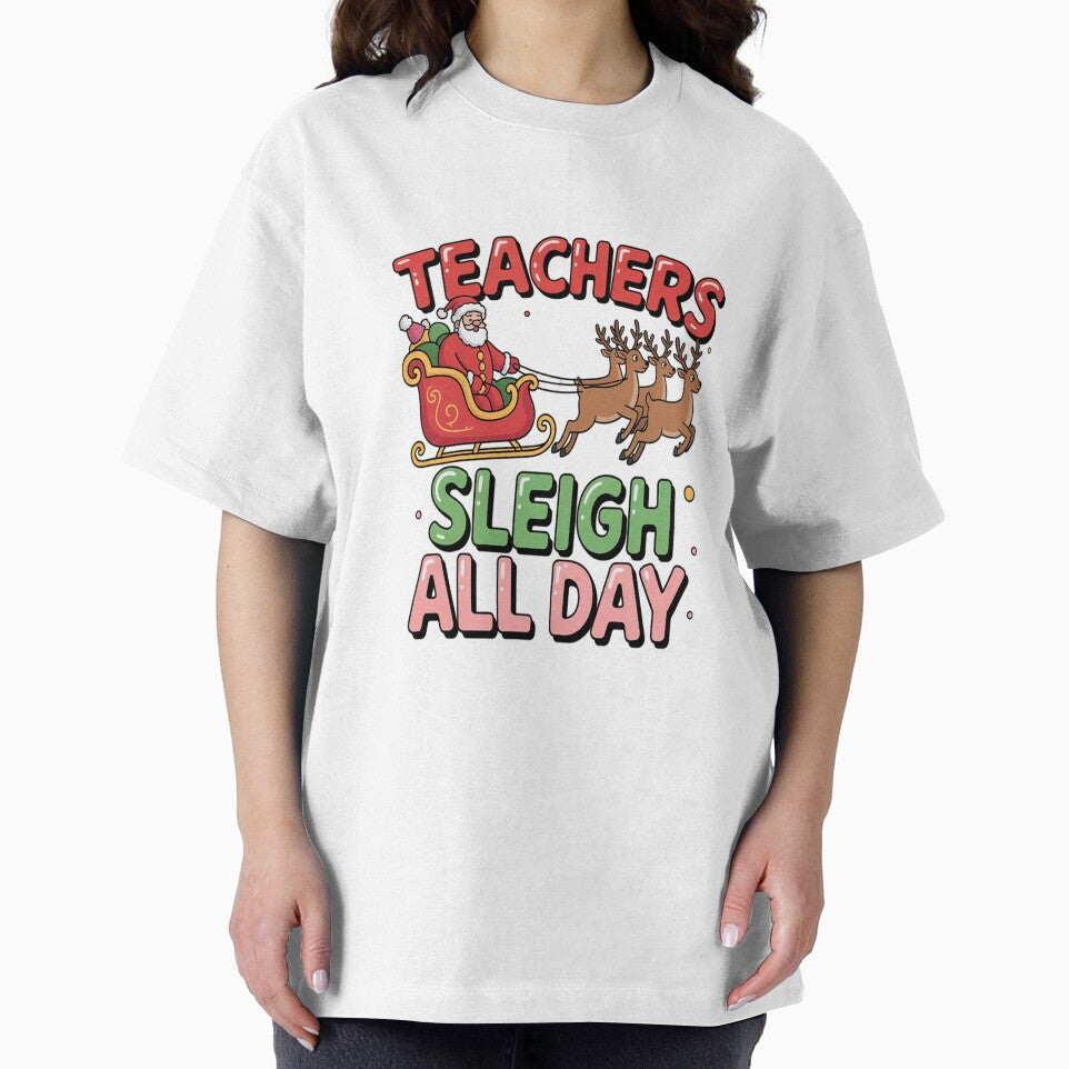 Teacher Christmas sleigh all day by VladoZork T-Shirts, Hoodie, Sweatshirt | BlankRebels.com (Image 2)