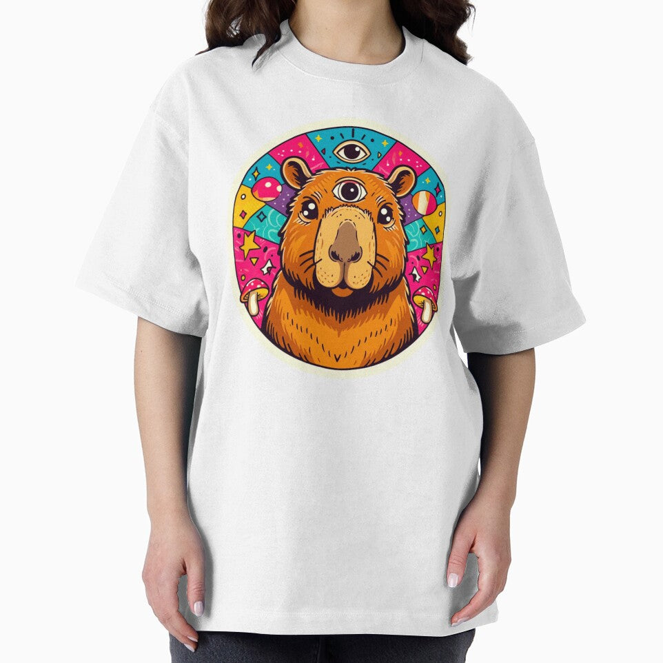 Third Eye Capybara Cosmic Chill Rodent T-Shirts, Hoodie, Sweatshirt