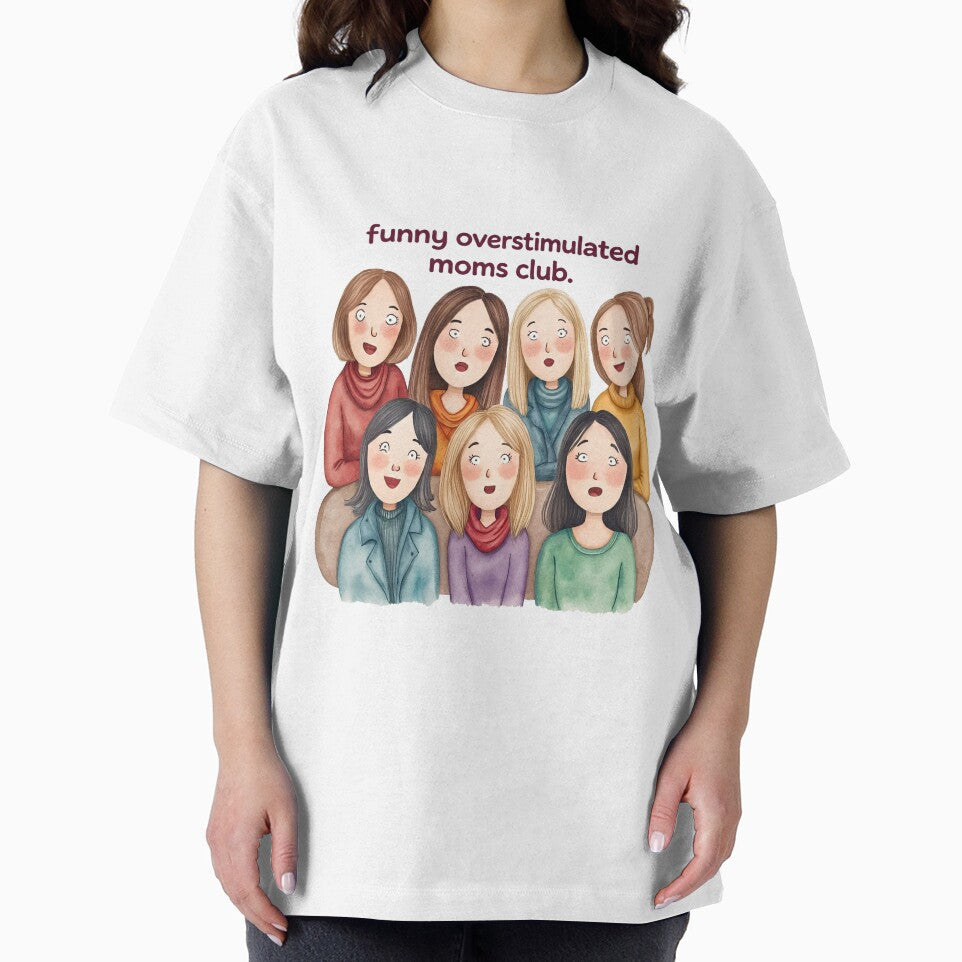 Funny Overstimulated Moms Club v2 by Kimhunza T-Shirts, Hoodie, Sweatshirt | BlankRebels.com (Image 2)