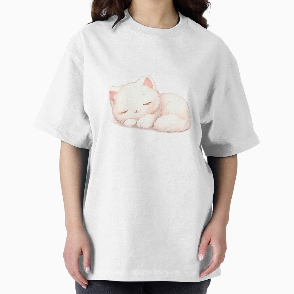 Sleepy Kawaii Cat – Calm Minimal Cute Art by kimkosovo T-Shirts, Hoodie, Sweatshirt | BlankRebels.com (Image 2)