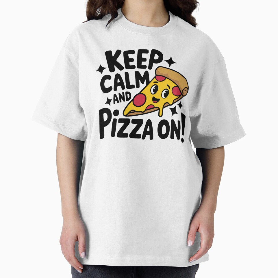 Keep Calm And Pizza On! by PMCreative T-Shirts, Hoodie, Sweatshirt | BlankRebels.com (Image 2)