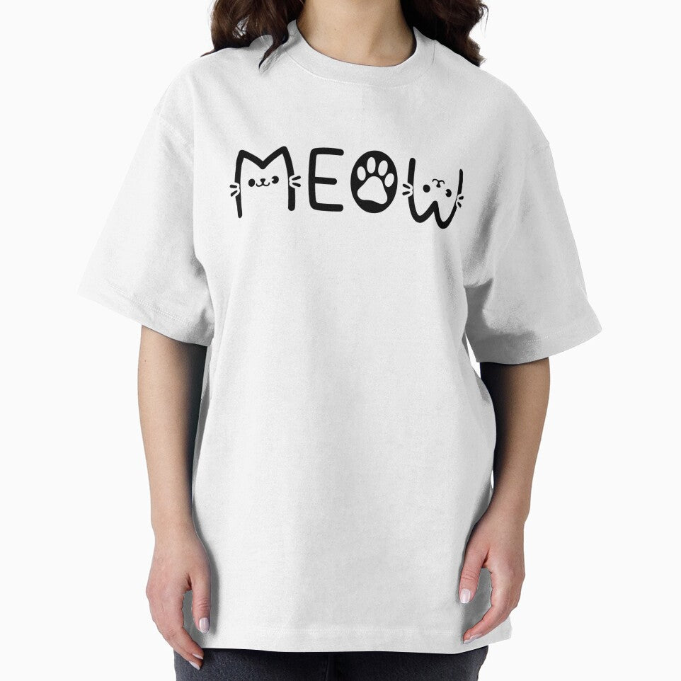Meow Cute And Funny Cat Lovers For Cat Moms And Dads by ViktoonShirts