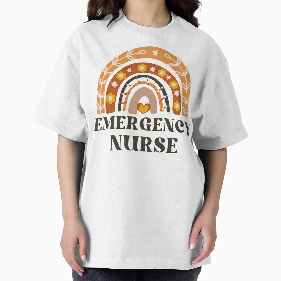 Emergency Nurse Vintage Rainbow by AsinusAS T-Shirts, Hoodie, Sweatshirt | BlankRebels.com (Image 2)
