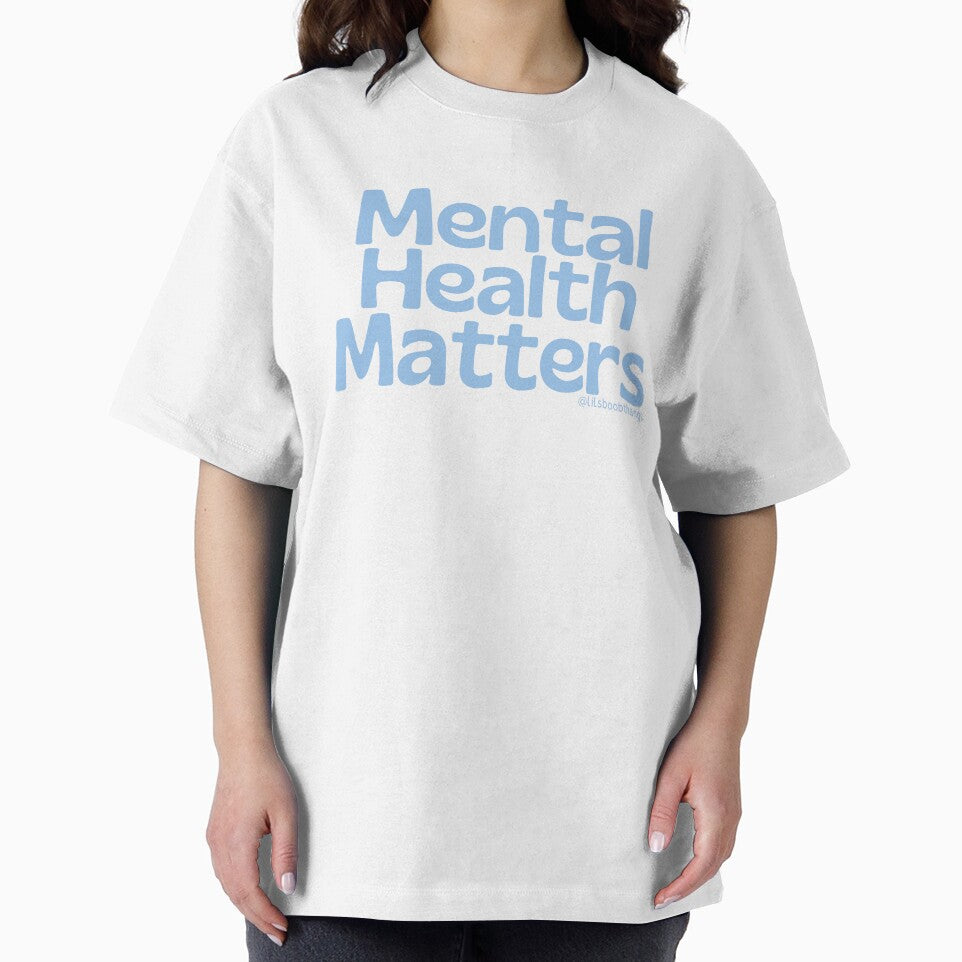 Mental Health Matters., blue, v12c | @lilsboobthangs by lilsboobthangs T-Shirts, Hoodie, Sweatshirt (Image 2)