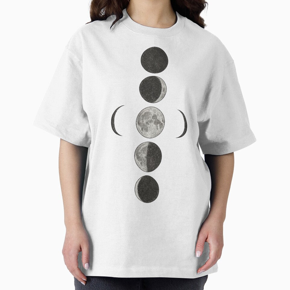 Moon Phases Illustration Minimal Space Art Design by Koiosart T-Shirts, Hoodie, Sweatshirt | BlankRebels.com (Image 2)