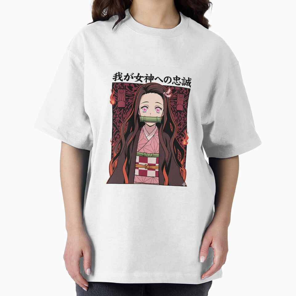 Nezuko Kamado – Loyalty to My Goddess Anime T-Shirt Art by Midnight Replay Hoodie, Sweatshirt | BlankRebels.com (Image 2)
