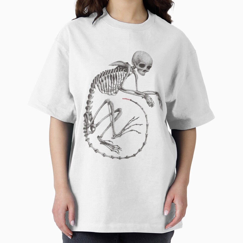 Macabre Tailed Skeleton Dark Stippling Art by CynicalGear T-Shirts, Hoodie, Sweatshirt | BlankRebels.com (Image 2)