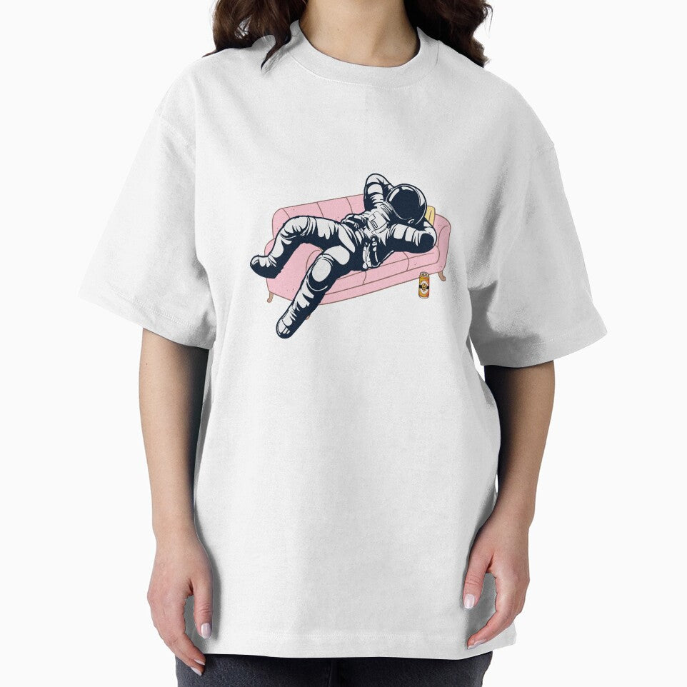 Chill Astronaut | Astronaut Relaxing on Couch by Fun-N-Cool-Tees Hoodie, Sweatshirt | BlankRebels.com (Image 2)