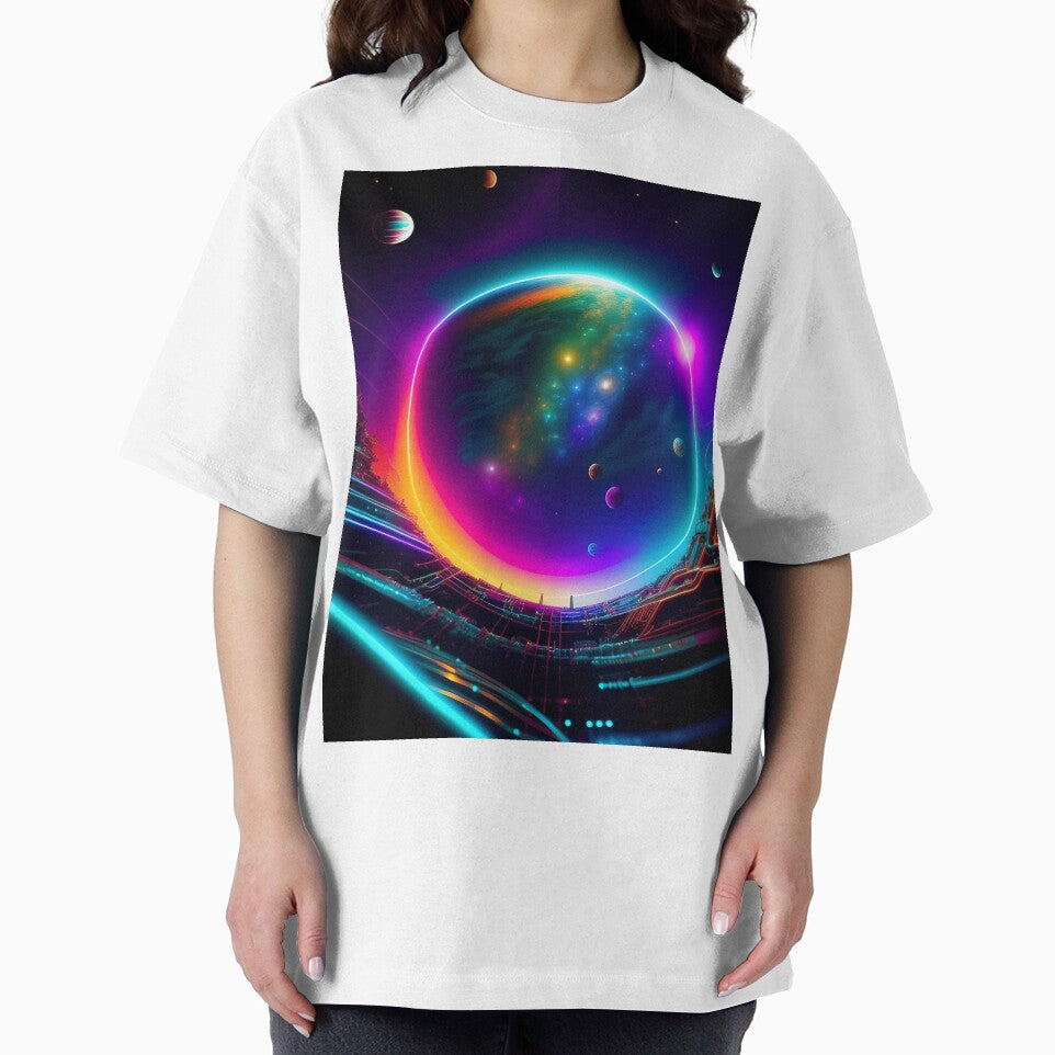 Colorful Digital Nebula Abstract Art by Esterlane T-Shirts, Hoodie, Sweatshirt | BlankRebels.com (Image 2)
