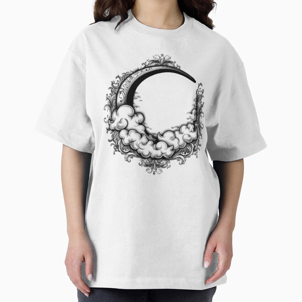 Gothic Crescent Moon Ornament by AlexLineArt T-Shirts, Hoodie, Sweatshirt | BlankRebels.com (Image 2)