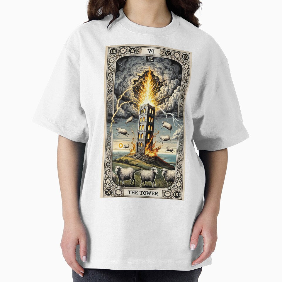 Sheepism Tarot – The Tower by Thpoar T-Shirts, Hoodie, Sweatshirt | BlankRebels.com (Image 2)