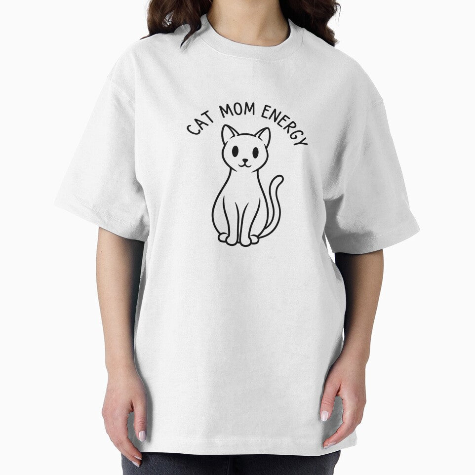 Cat Mom Energy Cute Minimalist by Studioyasmin T-Shirts, Hoodie, Sweatshirt | BlankRebels.com (Image 2)