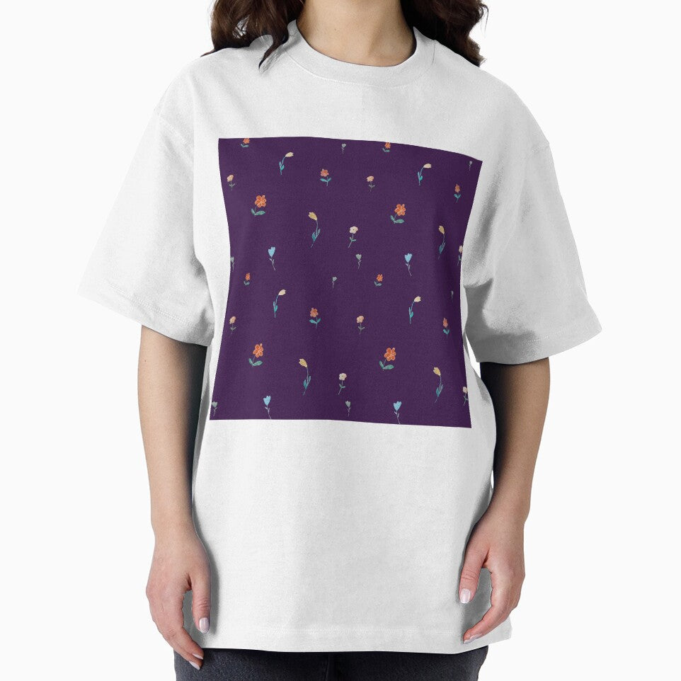 Flowers sketch flora seamless pattern a watercolor violet by Yana Mustafina | Boho Soulful Designs T-Shirts,... (Image 2)