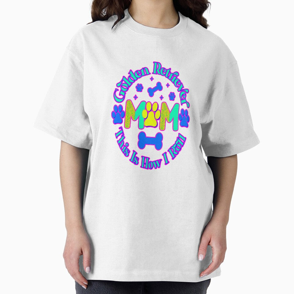 Golden Retriever Mom This Is How I Roll #2 by creativerooney T-Shirts, Hoodie, Sweatshirt | BlankRebels.com (Image 2)