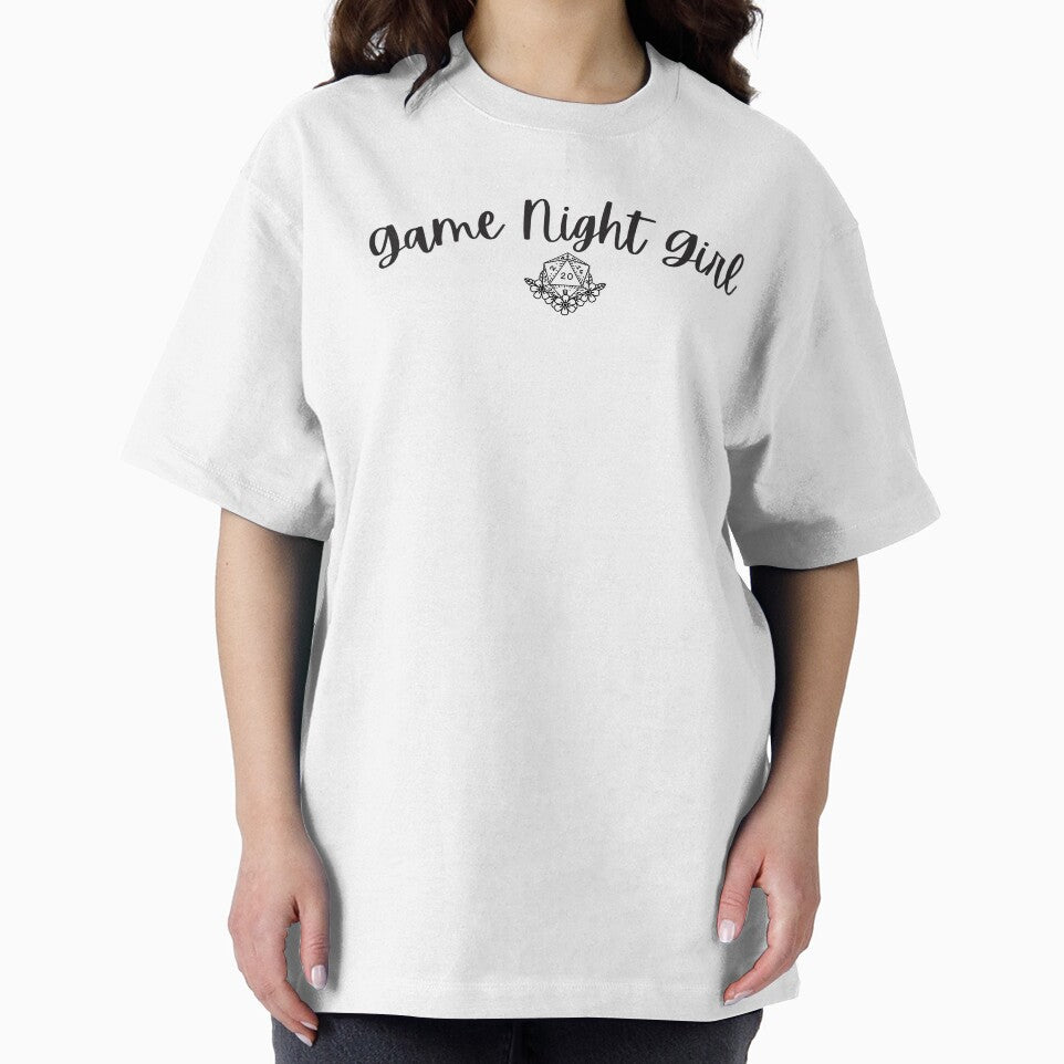 Game Night Girl with 20 Sided Die by gamenighttees T-Shirts, Hoodie, Sweatshirt | BlankRebels.com (Image 2)