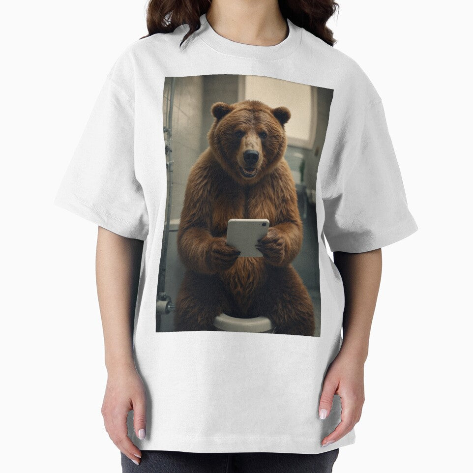 Funny Bear Toilet Smartphone T-Shirts, Hoodie, Sweatshirt