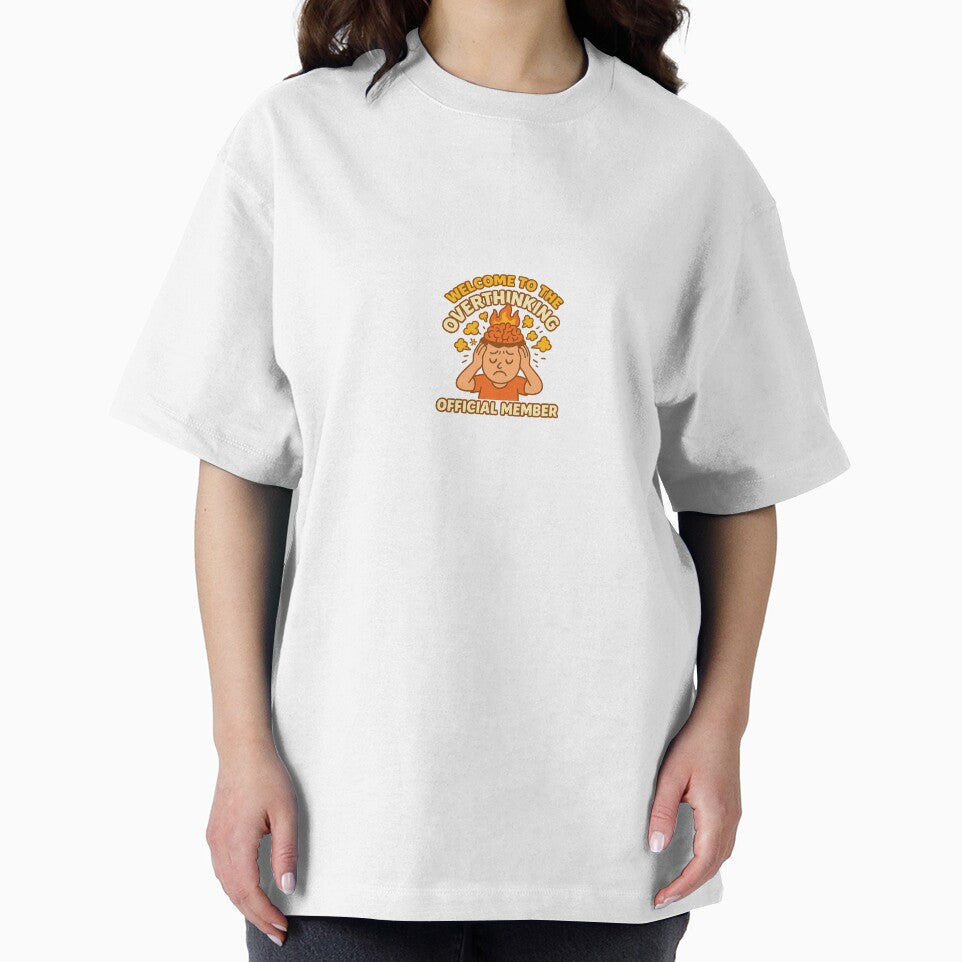 Overthinking Club | Funny Mental Health Awareness Design by mhamdy1986 T-Shirts, Hoodie, Sweatshirt (Image 2)