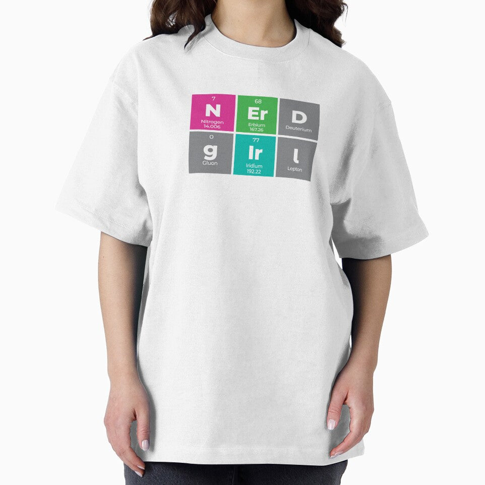 Nerd Girl Periodic Table Design – Funny Science Gift by Rodney's Marketplace T-Shirts, Hoodie, Sweatshirt (Image 2)