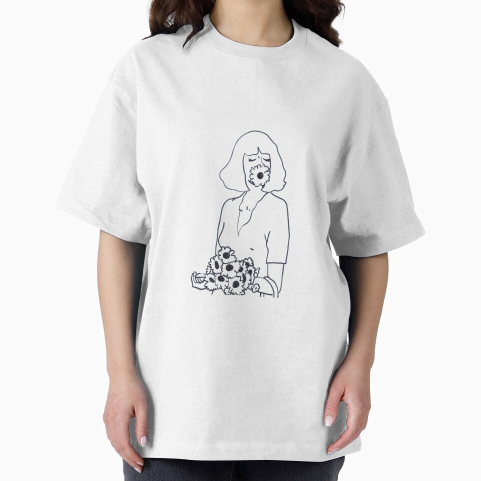 flower girl line art illustration by BlancheLineArt T-Shirts, Hoodie, Sweatshirt | BlankRebels.com (Image 2)