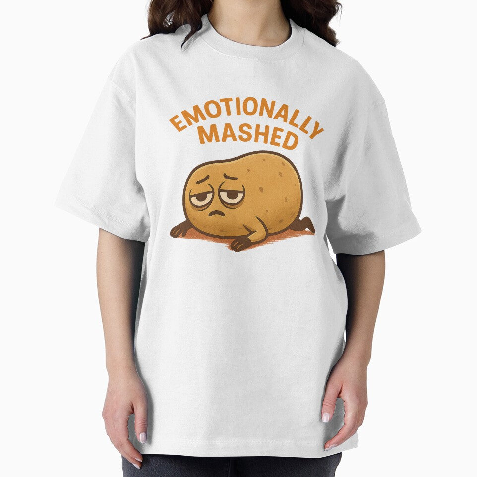 Emotionally Exhausted Potato – Funny Lazy Mood Design by InkhaloCo T-Shirts, Hoodie, Sweatshirt | BlankRebels.com (Image 2)