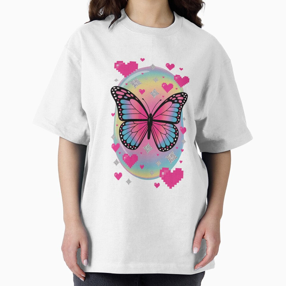 Y2K Aesthetic Butterfly Collage by unicoofficial T-Shirts, Hoodie, Sweatshirt | BlankRebels.com (Image 2)