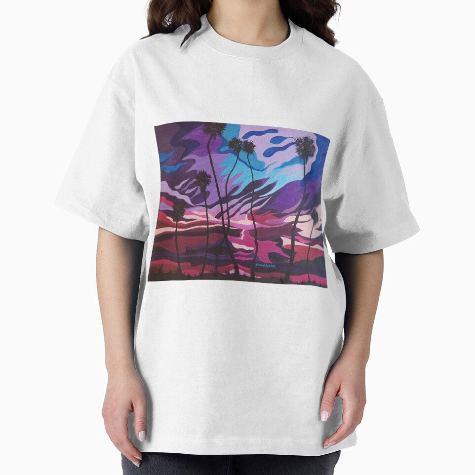 Palm Picnic, Palm Trees, Beach Sunset, Abstract Beach Sunset, Modern Sunset by roxanegabriel T-Shirts, Hoodie,... (Image 2)