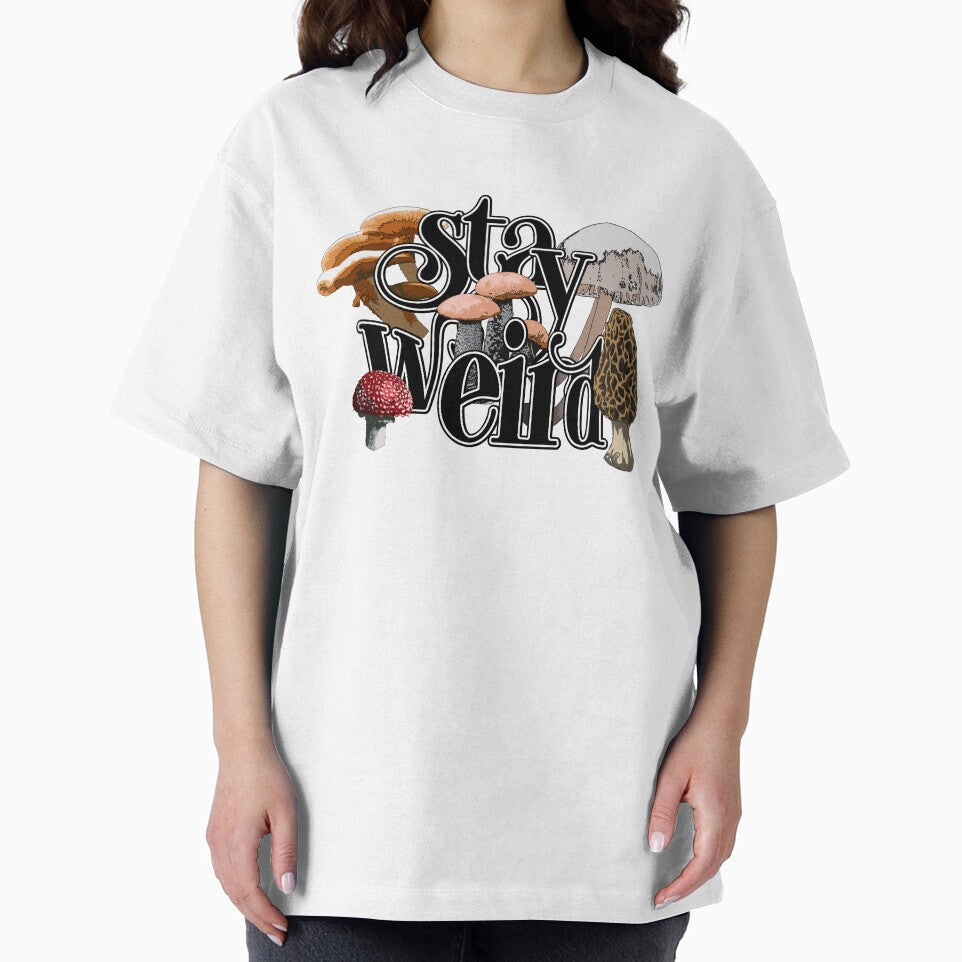 Stay Weird Mushroom multicoler funny psychedlic by Doooriginals T-Shirts, Hoodie, Sweatshirt | BlankRebels.com (Image 2)