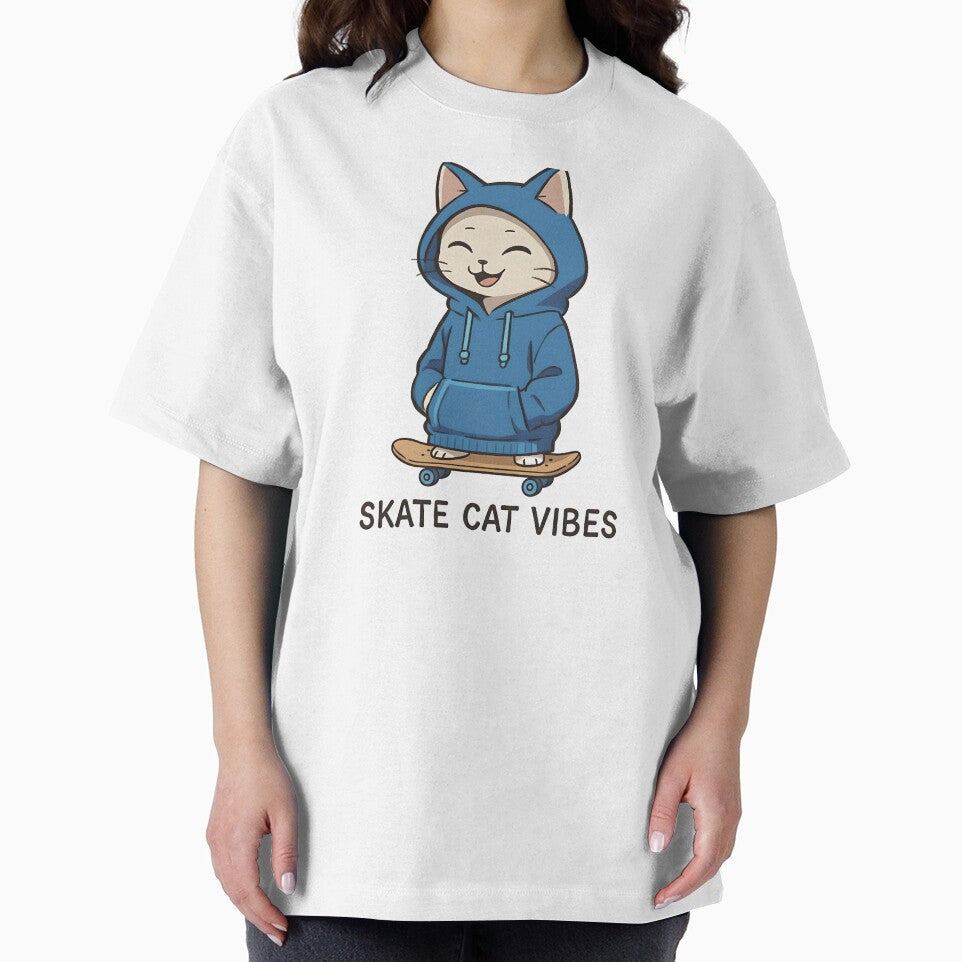 Skate Cat Vibes, Cay Skating by Shenaniganzz T-Shirts, Hoodie, Sweatshirt | BlankRebels.com (Image 2)